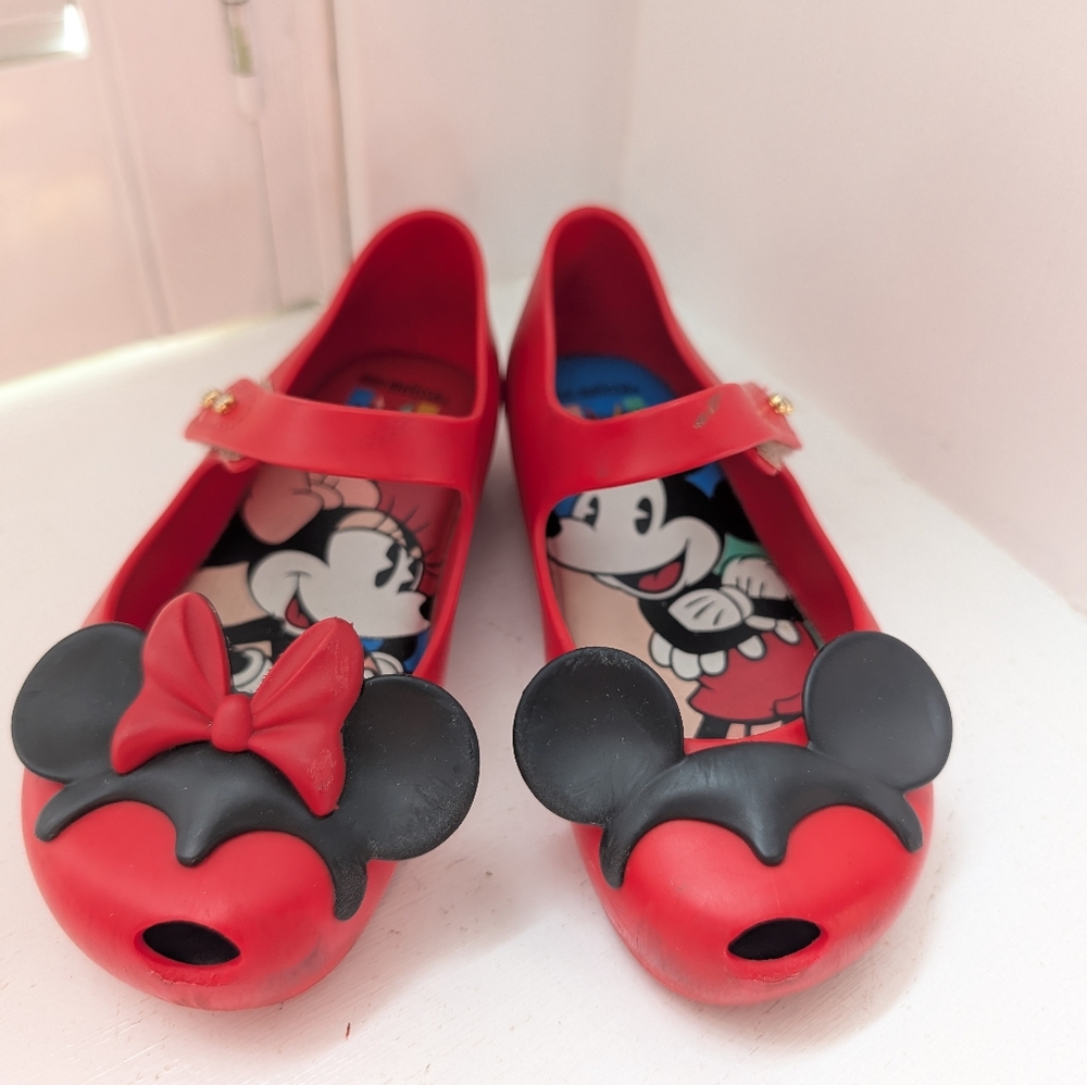 Mini Melissa Jelly Flats Minnie Mickey Disney 10